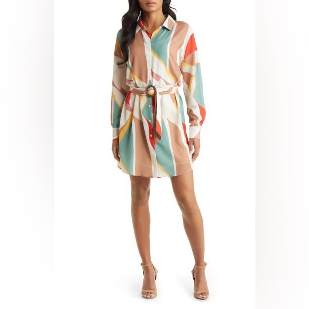 VICI  Colorblock Shirtdress